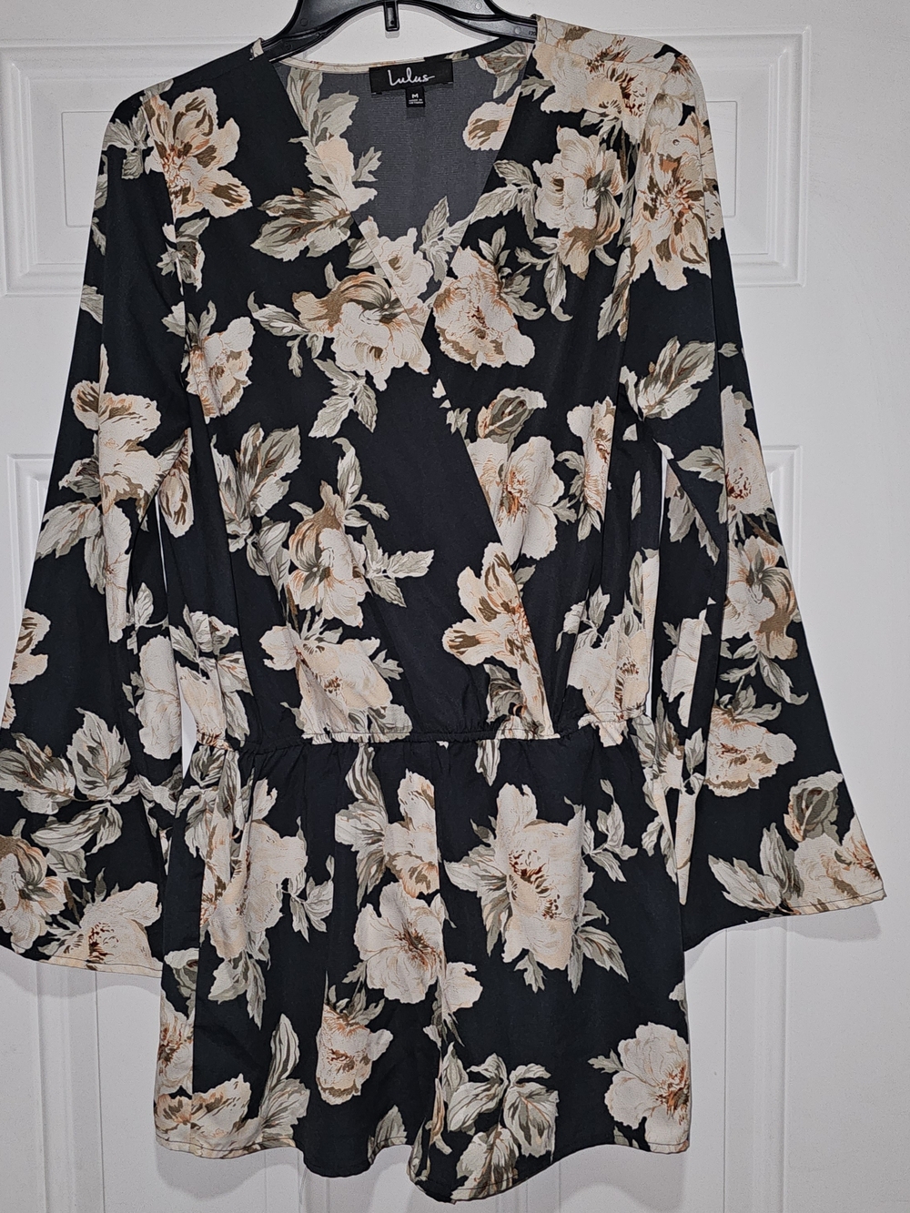 Lulu's Black Label Top with Cream Accent